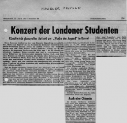 Konzert der Londoner Studenten