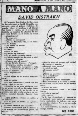 Mano a Mano - David Oistrakh