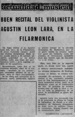 Buen recital del violinista Agustín León Ara, en la Filarmónica